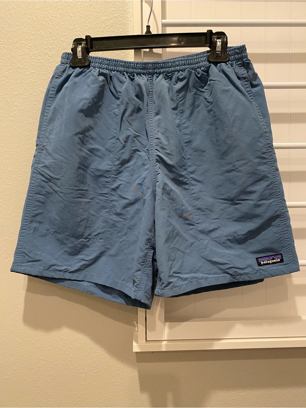 Patagonia Mens Size Medium Lightweight Swim Trunks Blue Great Condition